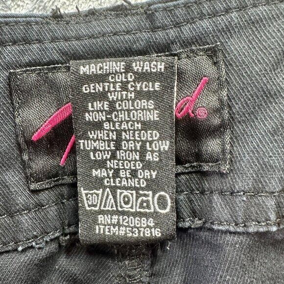 Torrid Crop Pants Size 22 Womens Plus Black Straight Elastic Cuff Ankle Pockets - Picture 7 of 10